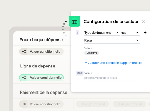 capture d'écran du fonctionnement de nos nouveaux modèles d'exports dans la plateforme payhawk